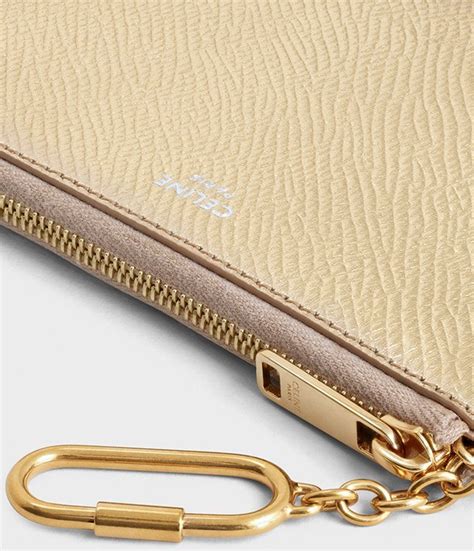 celine zip card holder|Celine gold coin holders.